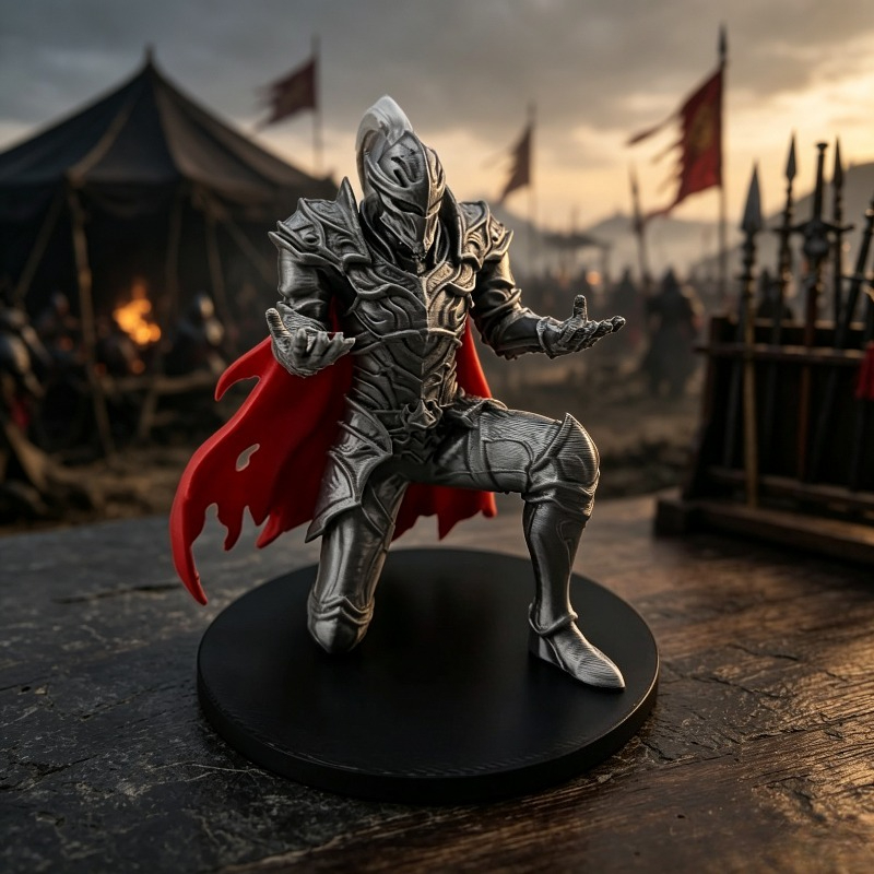 3D Printing Knight Armor - Suporte de caneta para mesa com