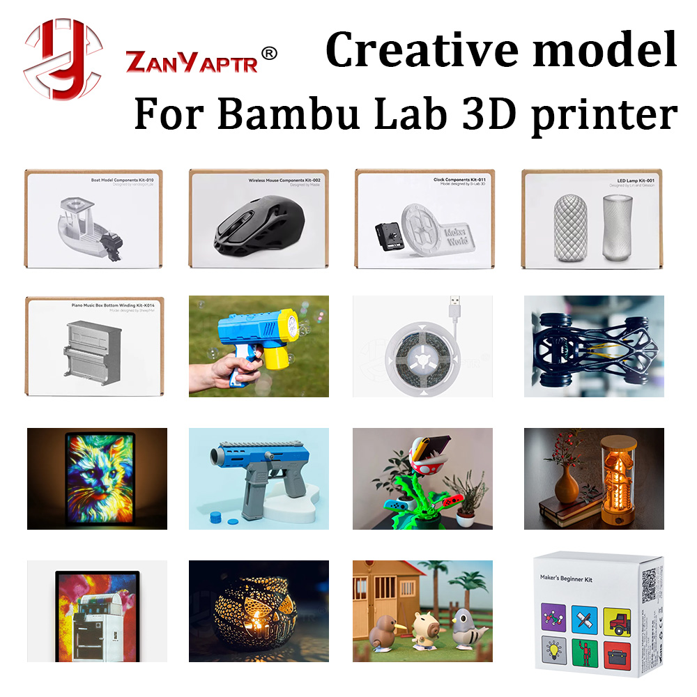 3D Printing Laptop - Componentes Criativos DIY para Bambu Lab: