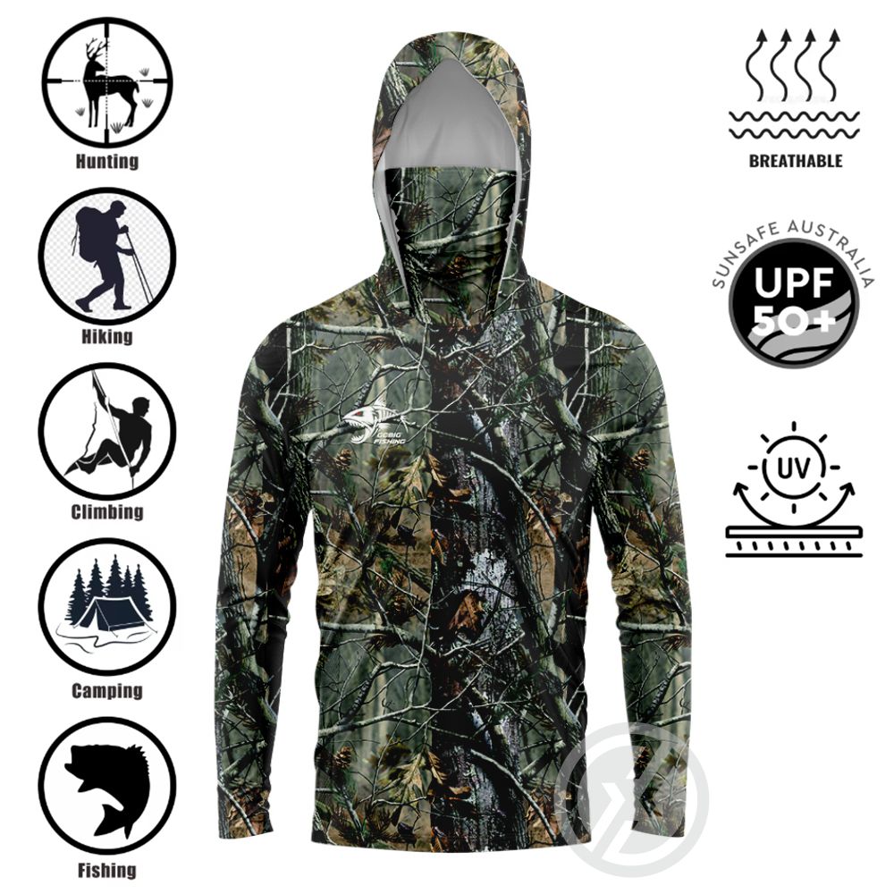 3D Printing Services - Camisa de Pesca com Capuz UPF50+