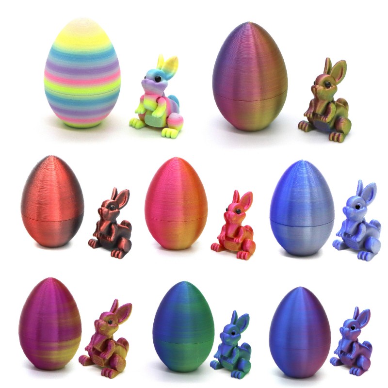 3D Printing Rabbit - Ornamento de Coelho da Páscoa, Ornamento