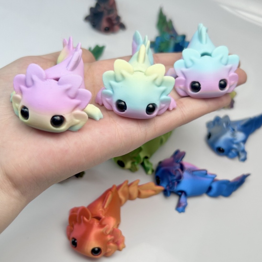 3D Printing App - Bonecos de Salamandra Impressos em 3D,