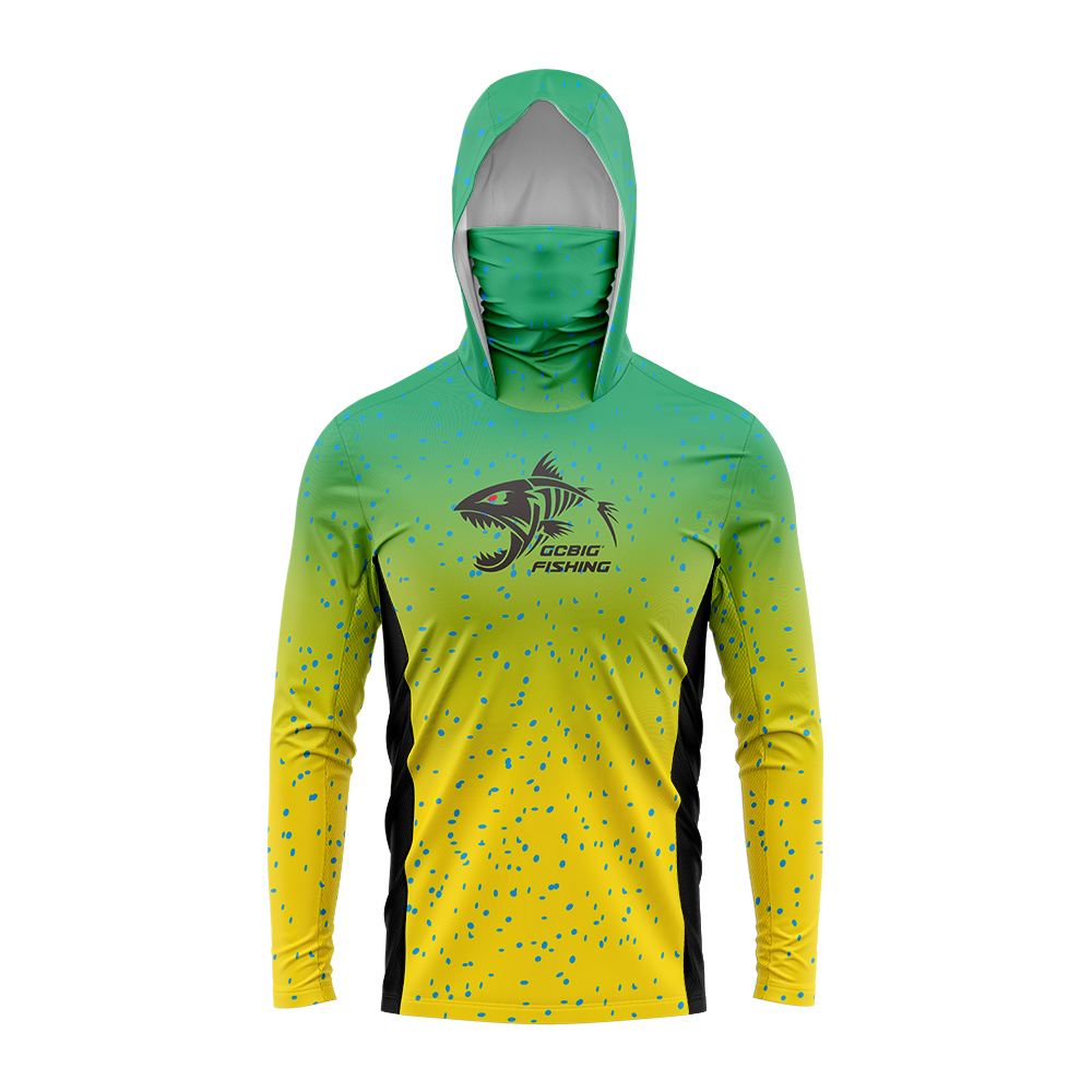 3D Printing Lure - Camisa masculina com capuz para pesca,