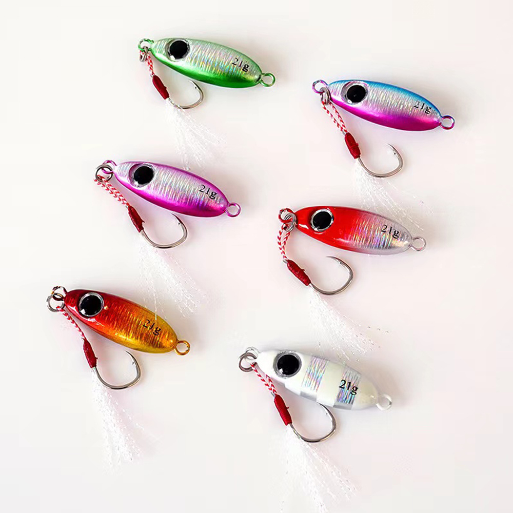 3D Printing Lure - 6 pçs micro metal jigging iscas