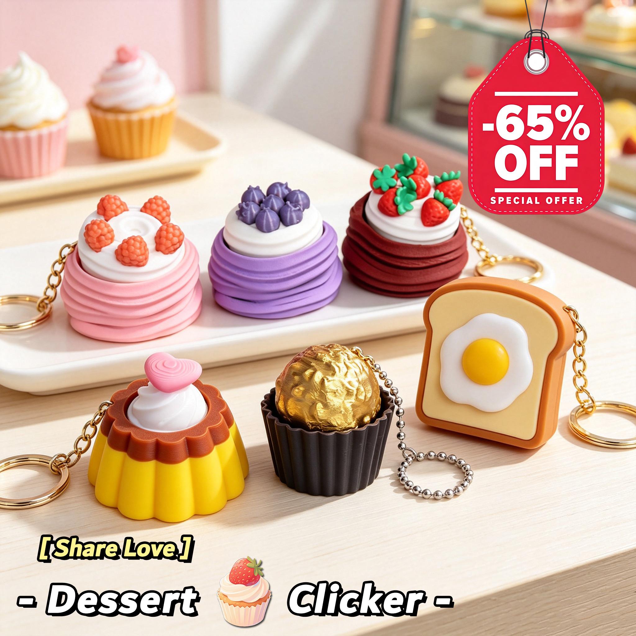 3D Printing Keyboard Keys - Chaveiro de Teclado Cheese Cake, Impresso