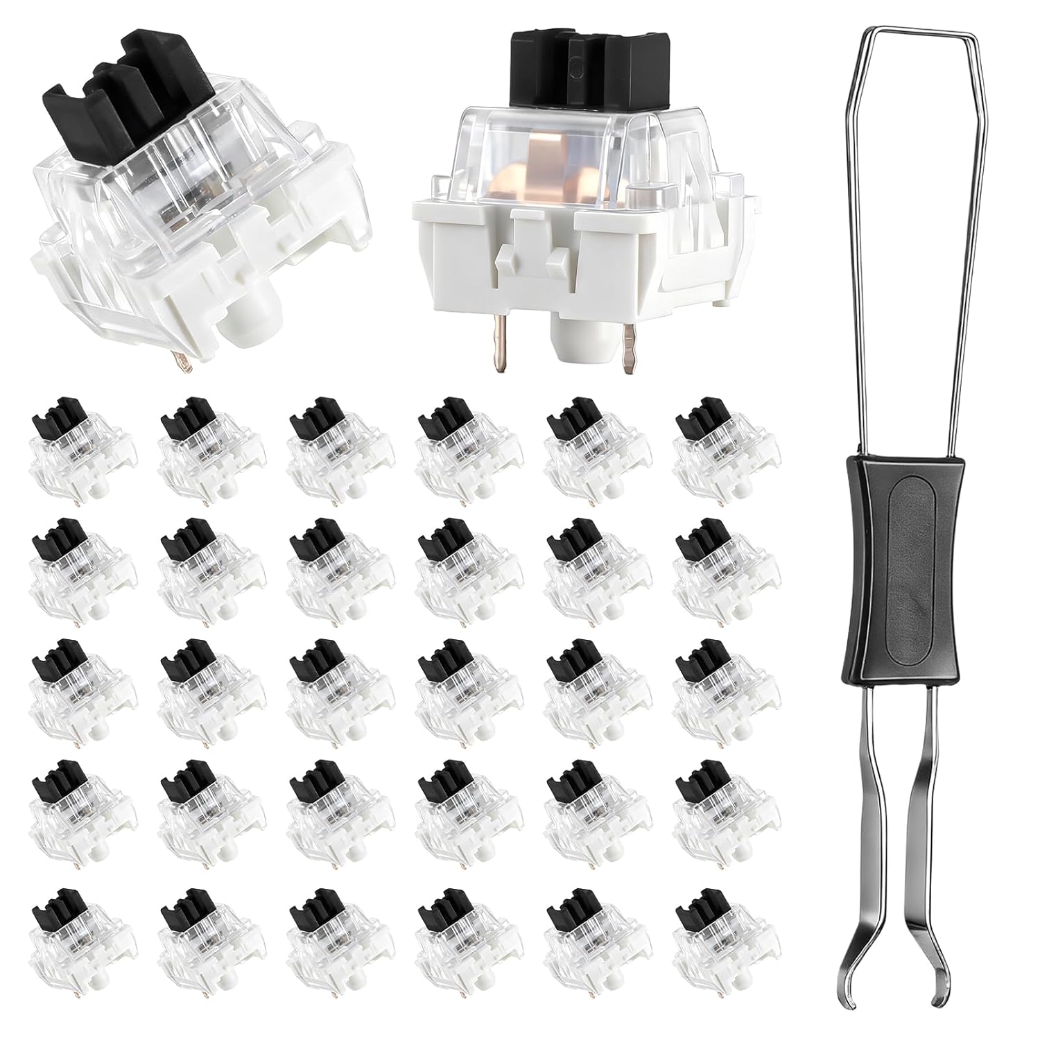 3D Printing Keyboard Keys - Interruptores de Teclado Mecânico 50 Peças