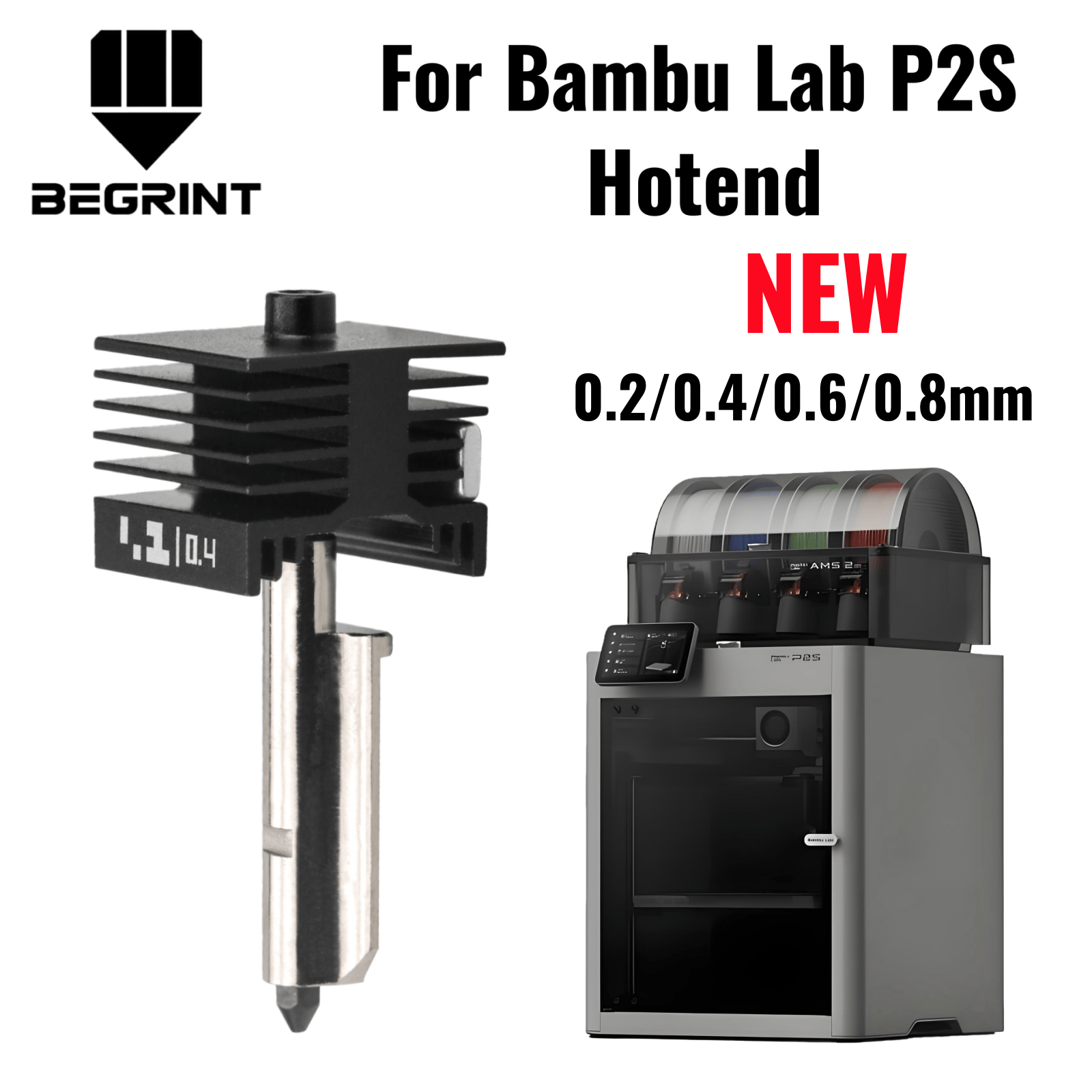 3D Printing Steel - Para Bambu Lab P2S X2D Hotend
