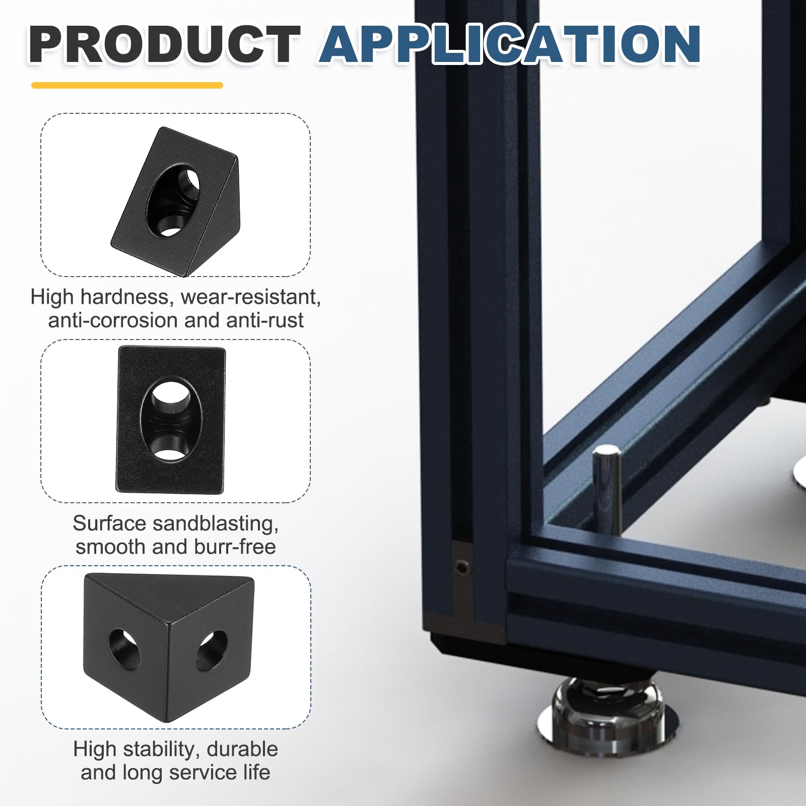 1 a 100 peças Conector de Cant - V Slot Aluminum Extrusion avaliação e preço