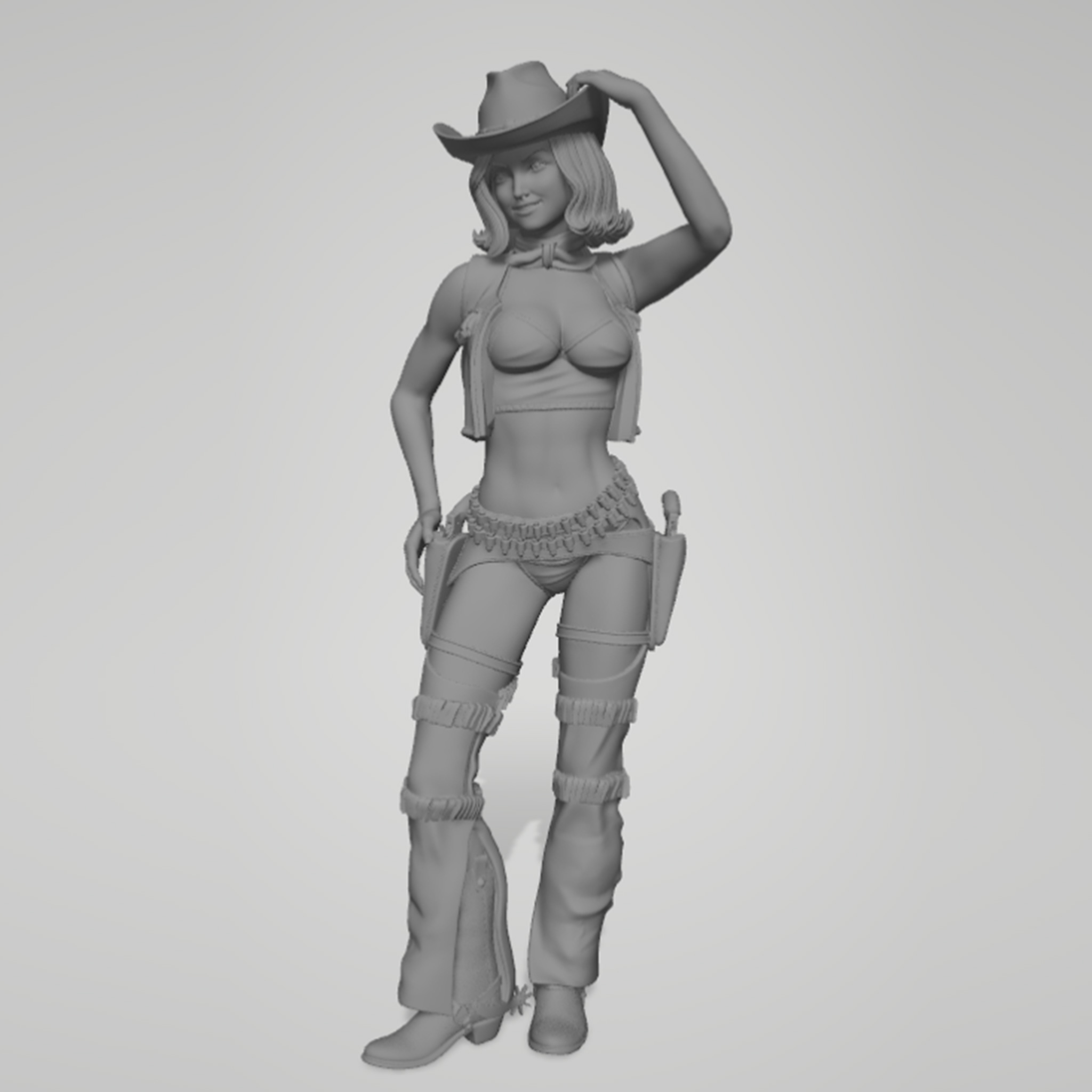 1/24 1/18 1/12 Menina Cowboy M - 3D Printing App avaliação e preço