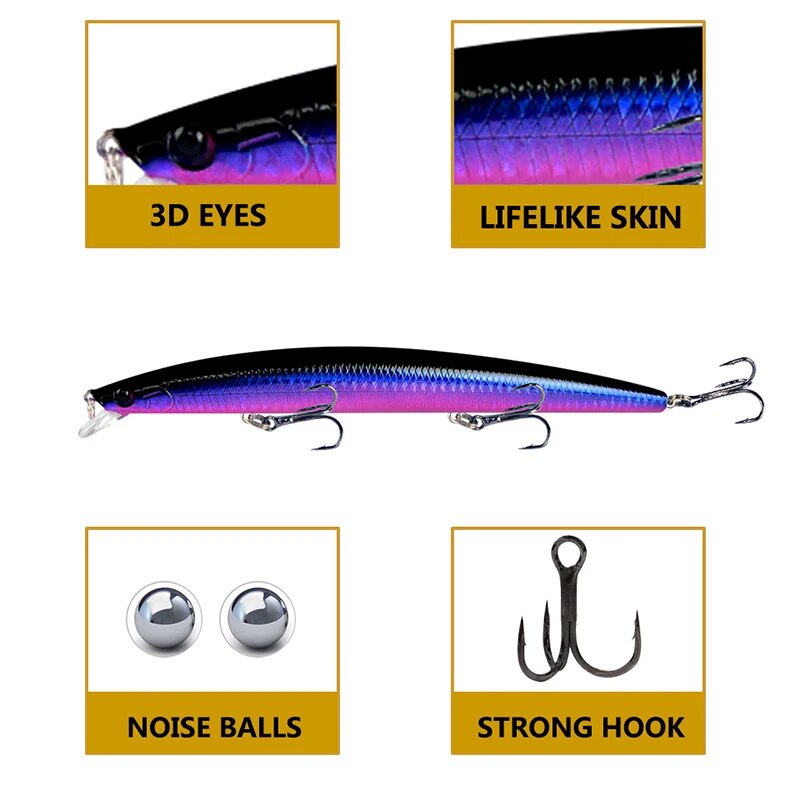 Minnow isca de pesca laser dur - 3D Printing Lure avaliação e preço