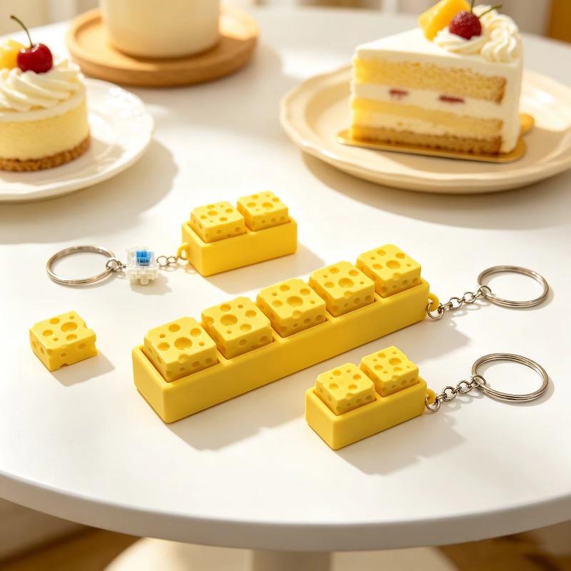 Chaveiro de Queijo Impresso em - 3D Printing Stainless Steel avaliação e preço