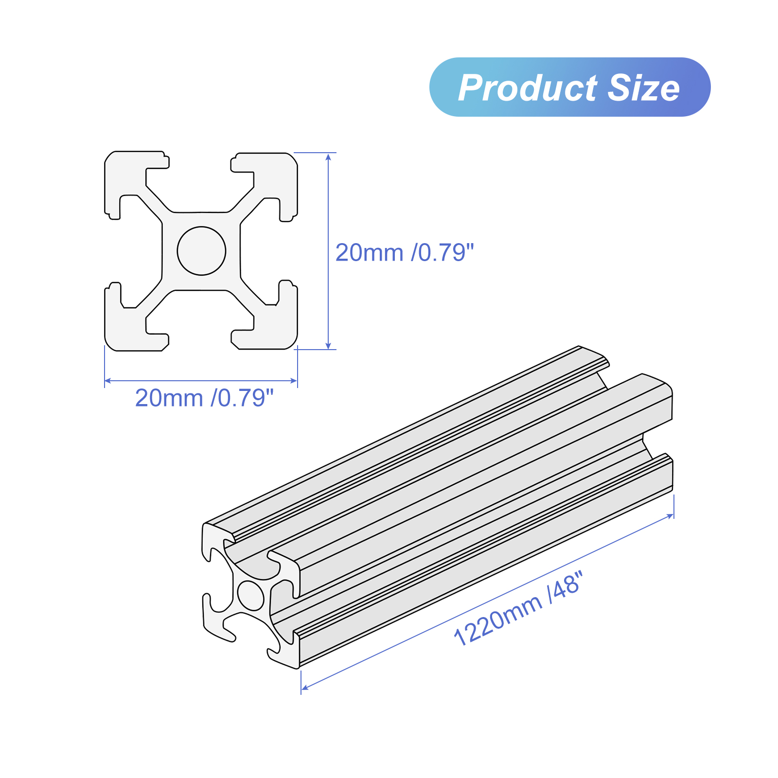 10 Peças de Extrusão de Alumín - V Slot Aluminum Extrusion avaliação e preço