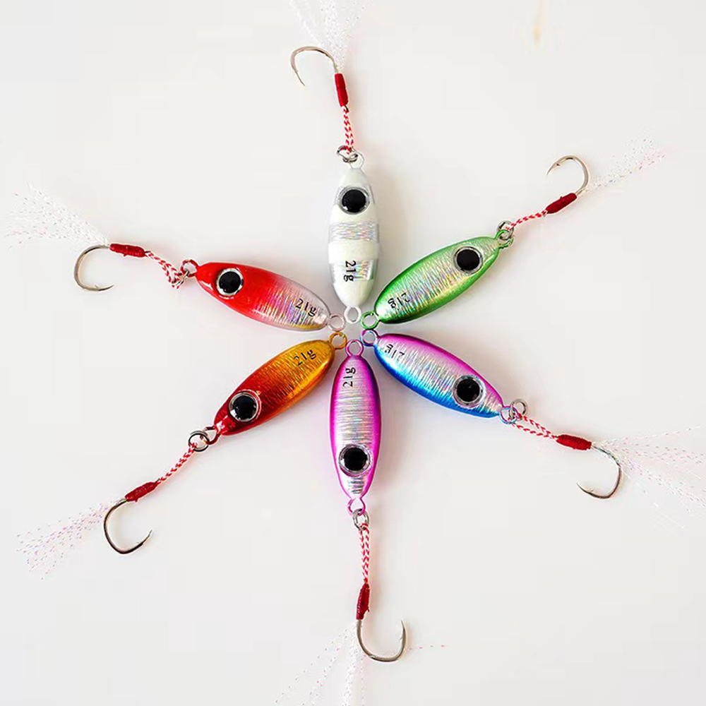 6 pçs micro metal jigging isca - 3D Printing Lure avaliação e preço