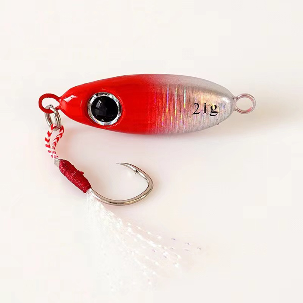 6 pçs micro metal jigging isca - 3D Printing Lure avaliação e preço