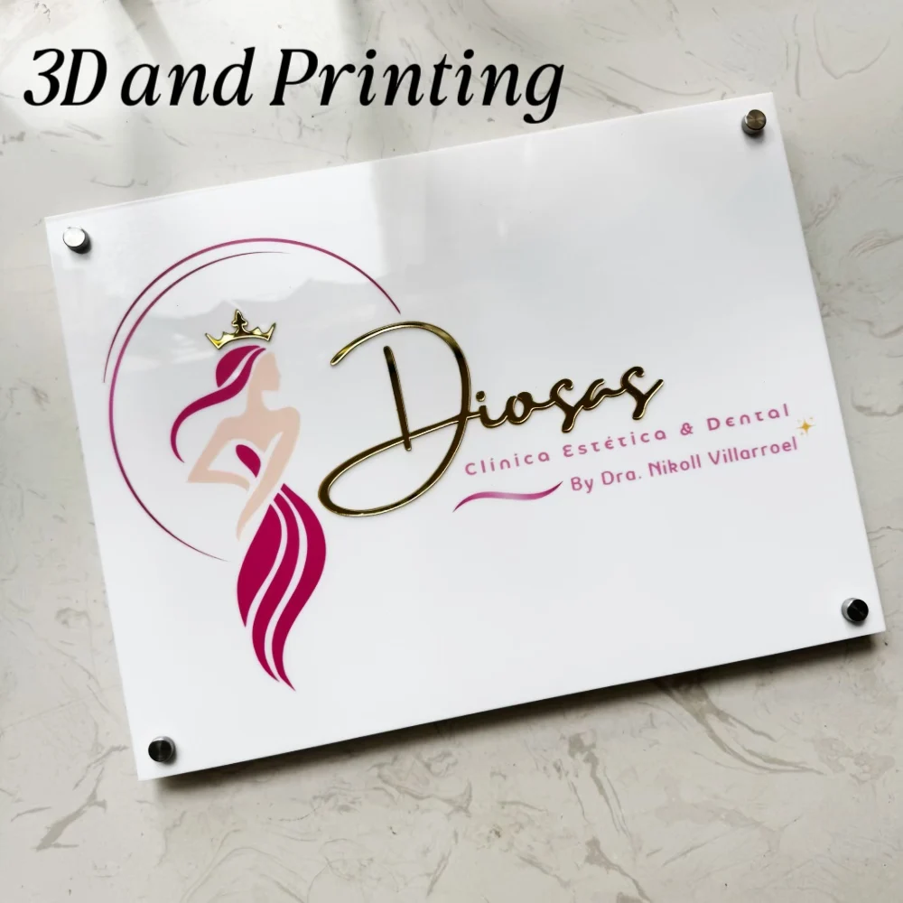 Placa de sinalização moderna e - 3D Printing Qr Code avaliação e preço