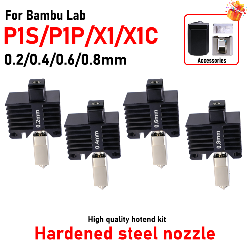 Hotend para Bambu Lab P1P X1C  - 3D Printing Steel avaliação e preço