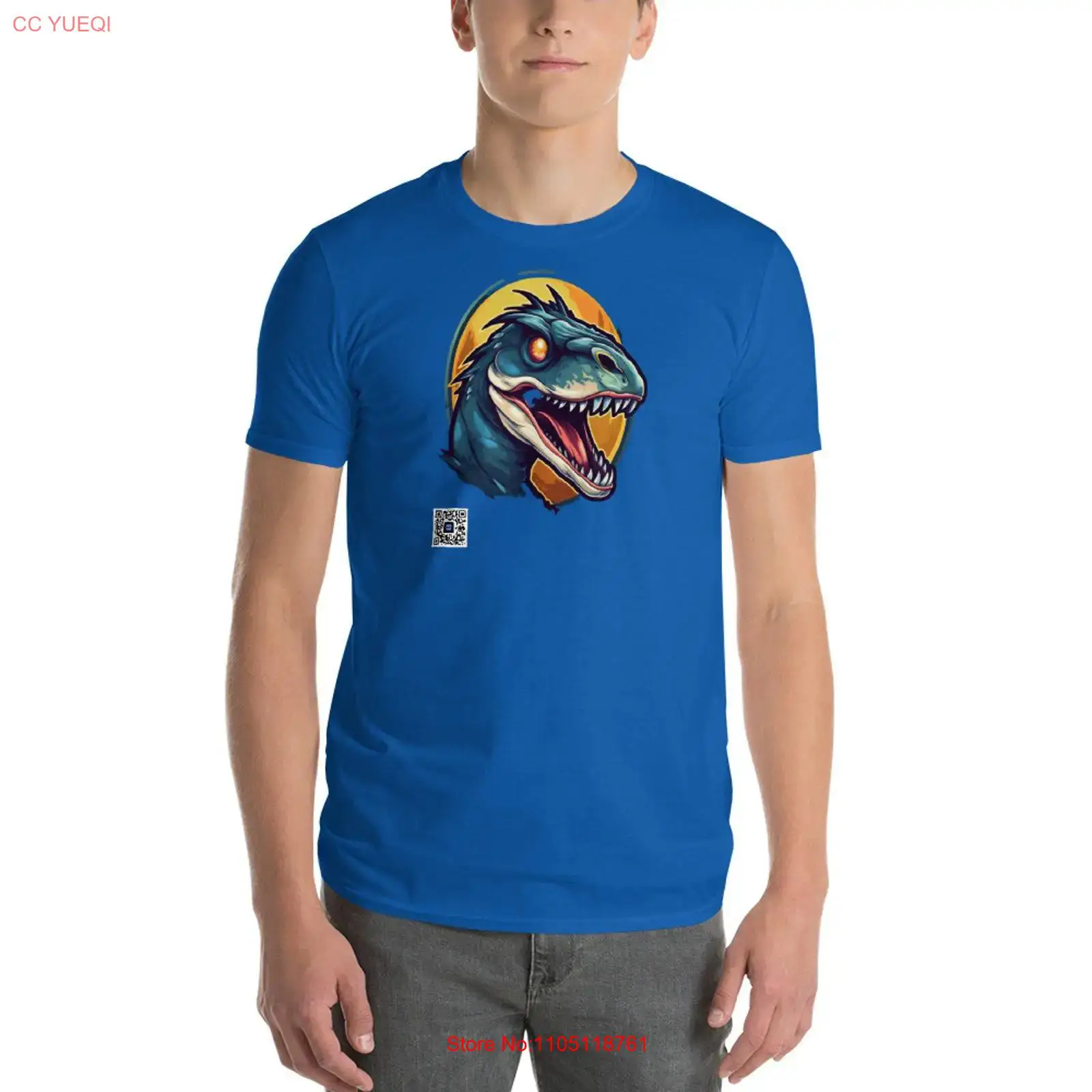 Dinossauro t camisa smartphone - 3D Printing Qr Code avaliação e preço