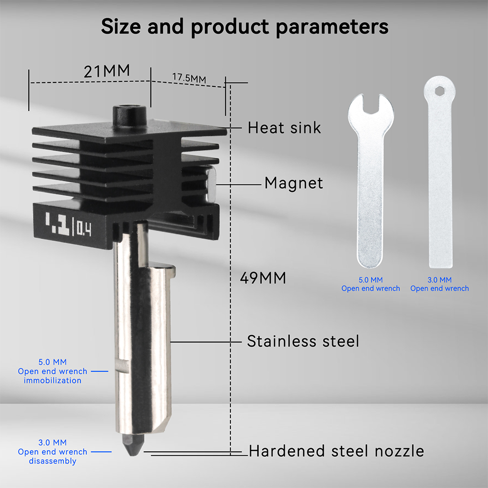 Para Bambu Lab P2S X2D Hotend  - 3D Printing Steel avaliação e preço