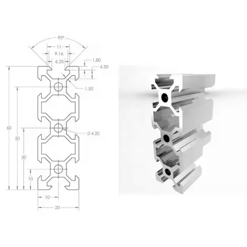 Perfil de Alumínio Extrudado d - V Slot Aluminum Extrusion avaliação e preço