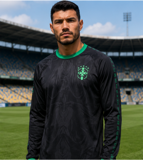 Camisa de Futebol de Manga Lon - 3D Printing Designing avaliação e preço